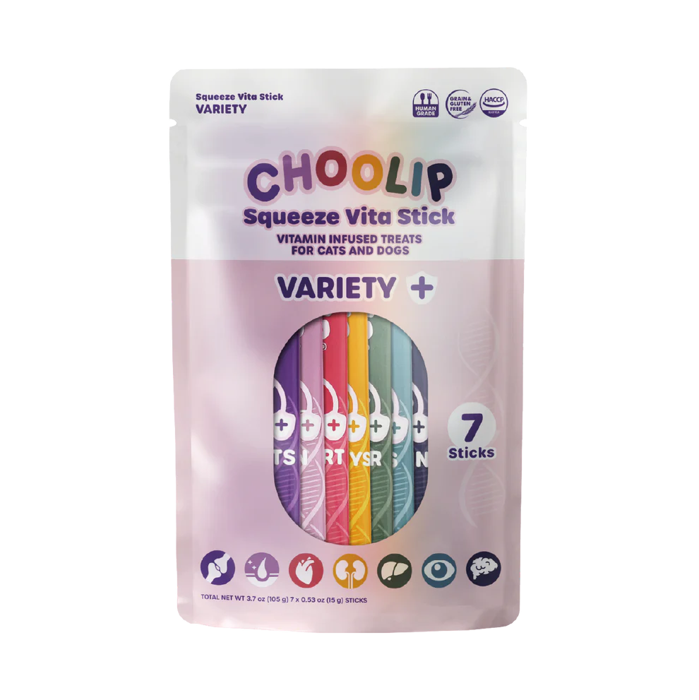 Choolip Squeeze Vita Stick Variety Pouch (7 Sticks)