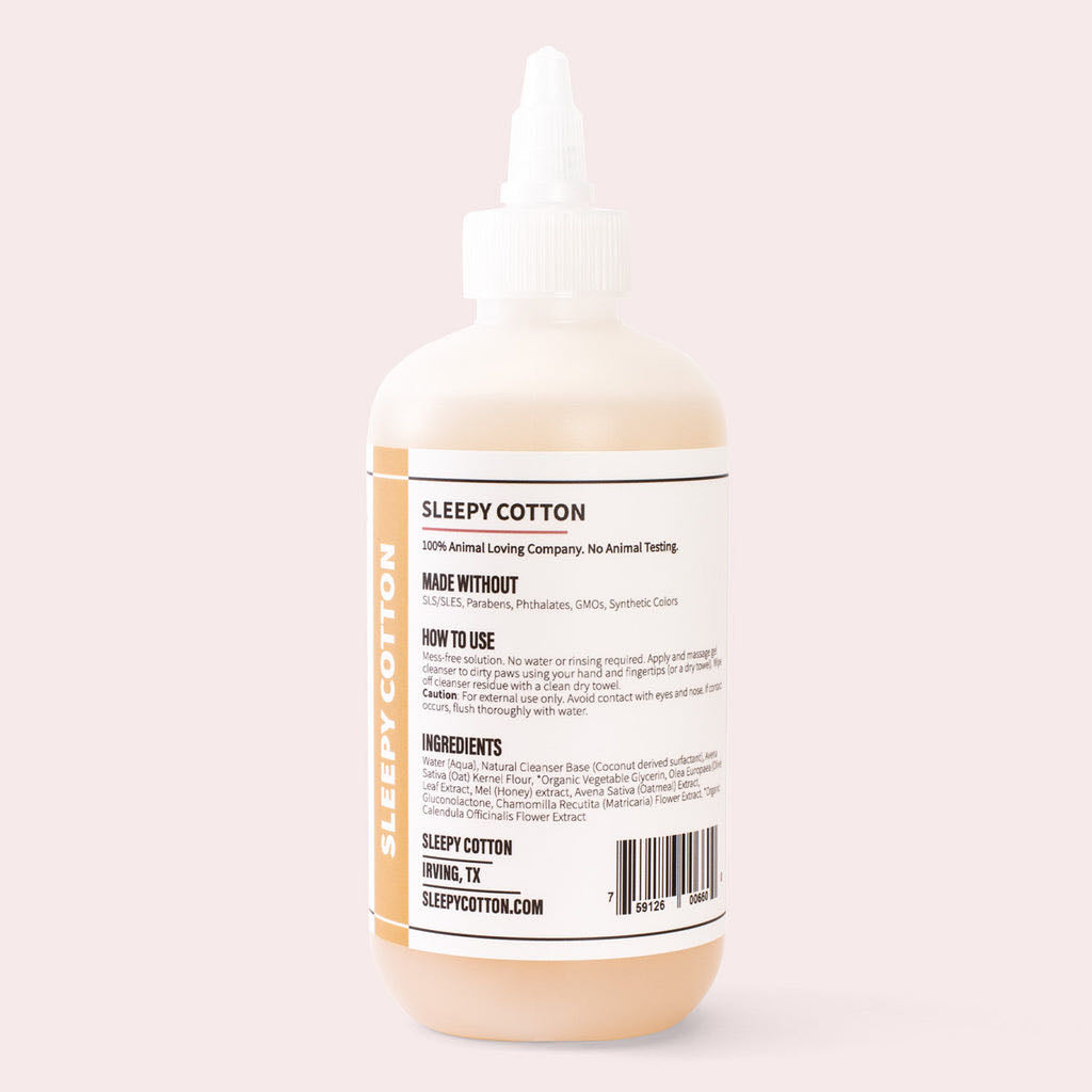 Sleepy Cotton Soothing Oatmeal Paw Gel Cleanser 8.8 fl oz