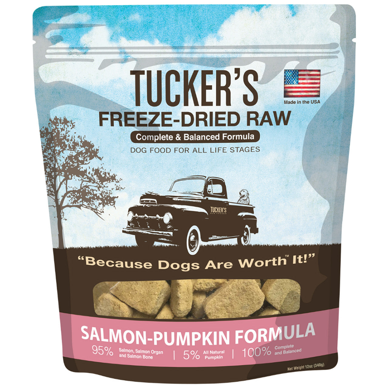 Tucker's Freeze Dried Dog Food 14oz - Salmon-Pumpkin