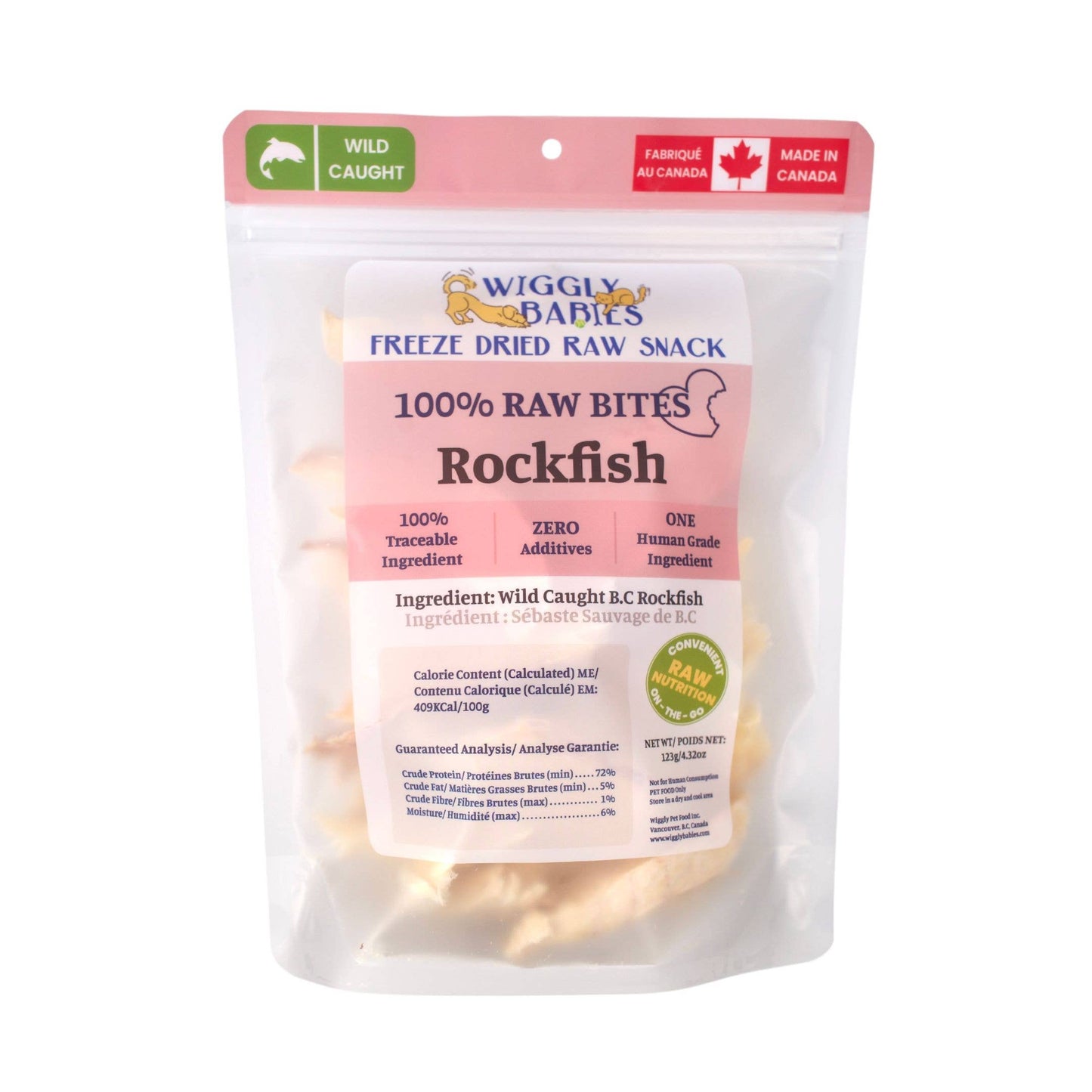 Wild Caught Rockfish Freeze Dried Raw