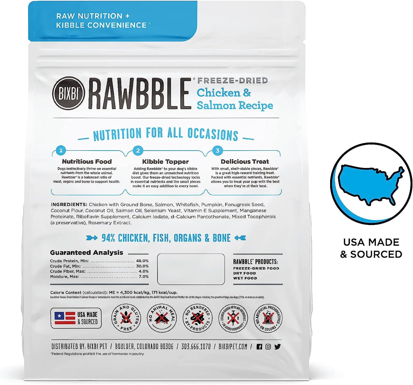 Bixbi RAWBBLE® Freeze Dried Dog Food