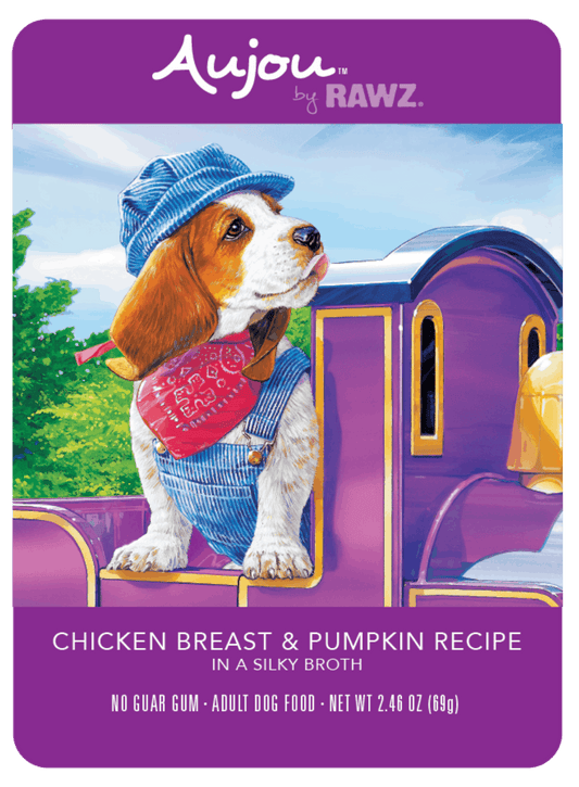 RAWZ Chicken Breast & Pumpkin Wet Dog Food Pouch, 2.46-oz