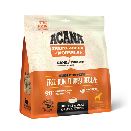 ACANA Grain-Free Freeze Dried Morsels Dog Food & Topper, 8-oz bag