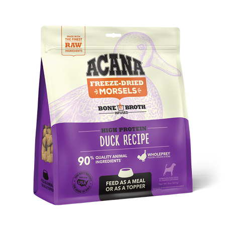 ACANA Grain-Free Freeze Dried Morsels Dog Food & Topper, 8-oz bag