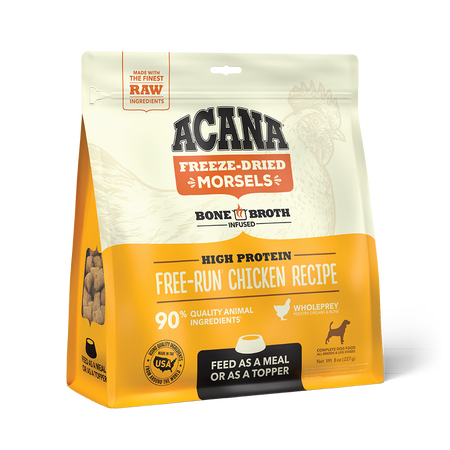 ACANA Grain-Free Freeze Dried Morsels Dog Food & Topper, 8-oz bag