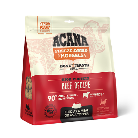 ACANA Grain-Free Freeze Dried Morsels Dog Food & Topper, 8-oz bag