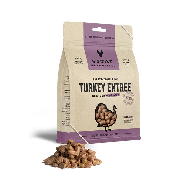 Vital Essentials Dog Food Freeze Dried Mini Nibs