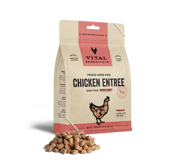 Vital Essentials Dog Food Freeze Dried Mini Nibs