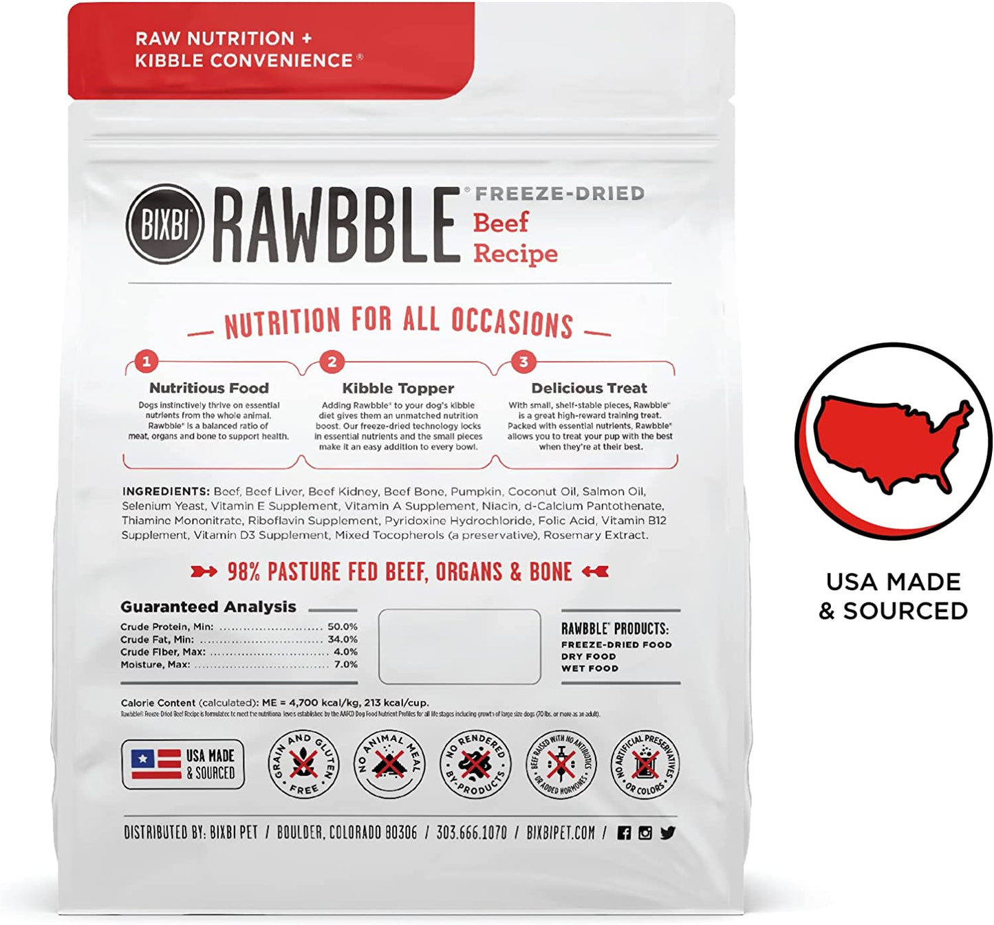 Bixbi RAWBBLE® Freeze Dried Dog Food